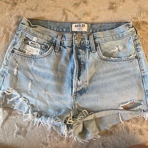 AGolde distressed cutoff shorts
